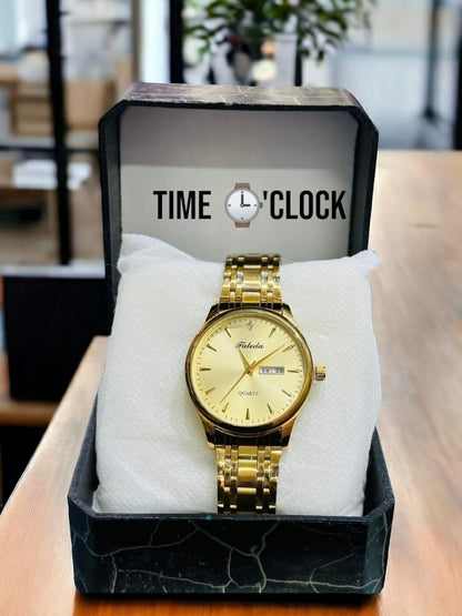 Men's All-Golden Premium Analogue Watch